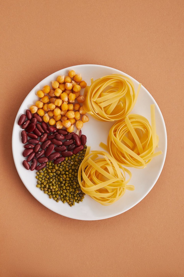 Vegetarian 3 Bean Dinner with Tagliatelle Noodles - Bean Recipe