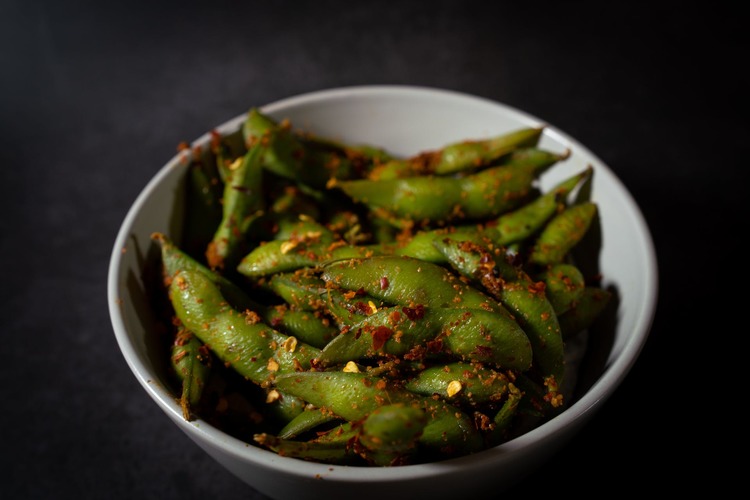 Cooked Japanese Edamame Soybeans - Bean Recipe