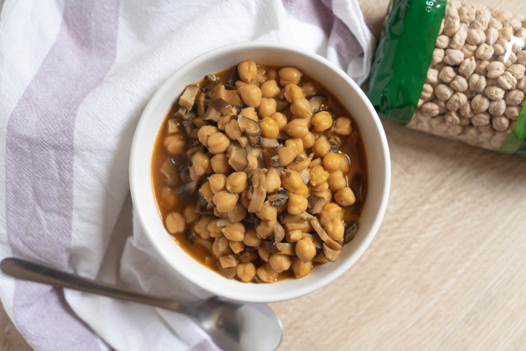 Bean Recipe - Chickpea Mushroom Soup
